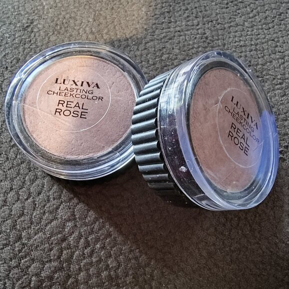 2 MERLE NORMAN COSMETICS LASTING CHEEK COLOR "REAL ROSE" TRAVEL SIZE - Picture 1 of 2